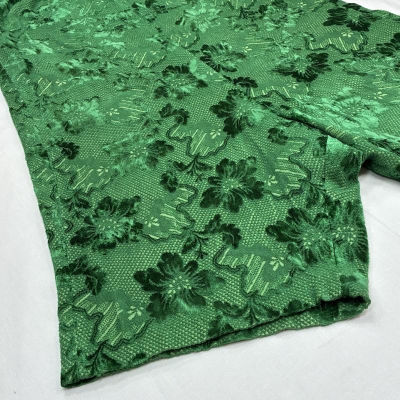 ローブドシャンブル コムデギャルソン robe de chambre COMME des GARCONS パンツ サルエルパンツ 80s ARCHIVE AD表記無し ベルベット ジャカード フラワー 刺繍 イージー ワイド サルエルパンツ - レディース USED 古着 中古 50168180