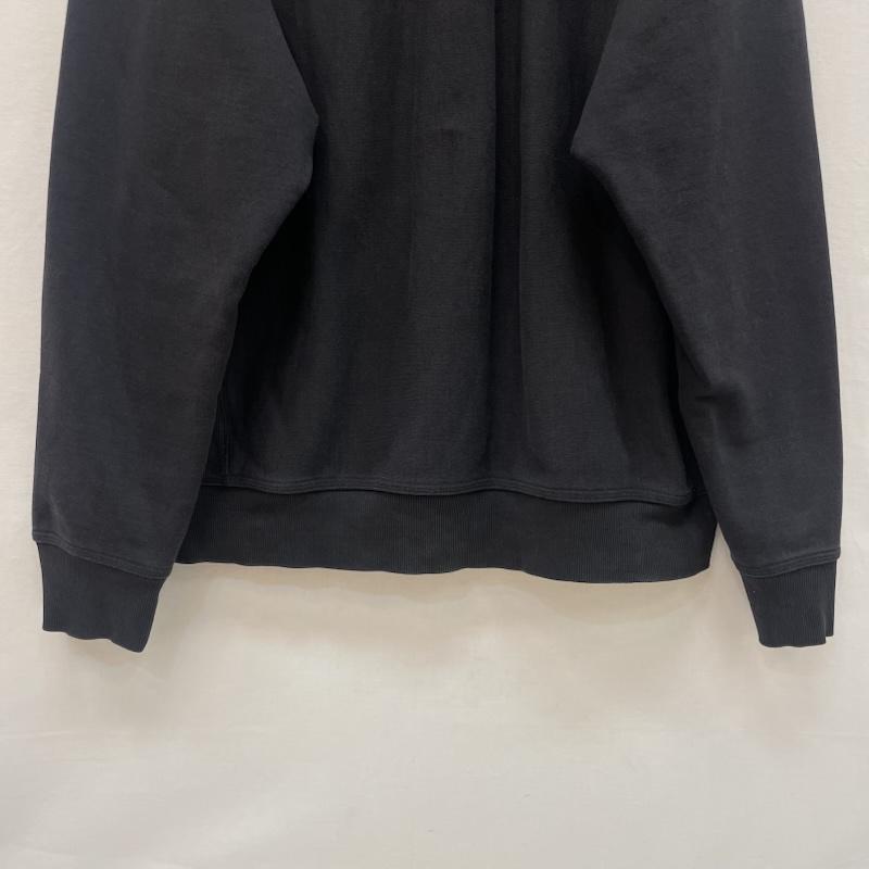 カーハート ダブリューアイピー Carhartt WIP トレーナー 長袖 ハーフ ジップ アメリカン スクリプト スウェット シャツ ワンポイント 刺繍 ロゴ L 黒 / ブラック / black メンズ USED 古着 中古 50168183