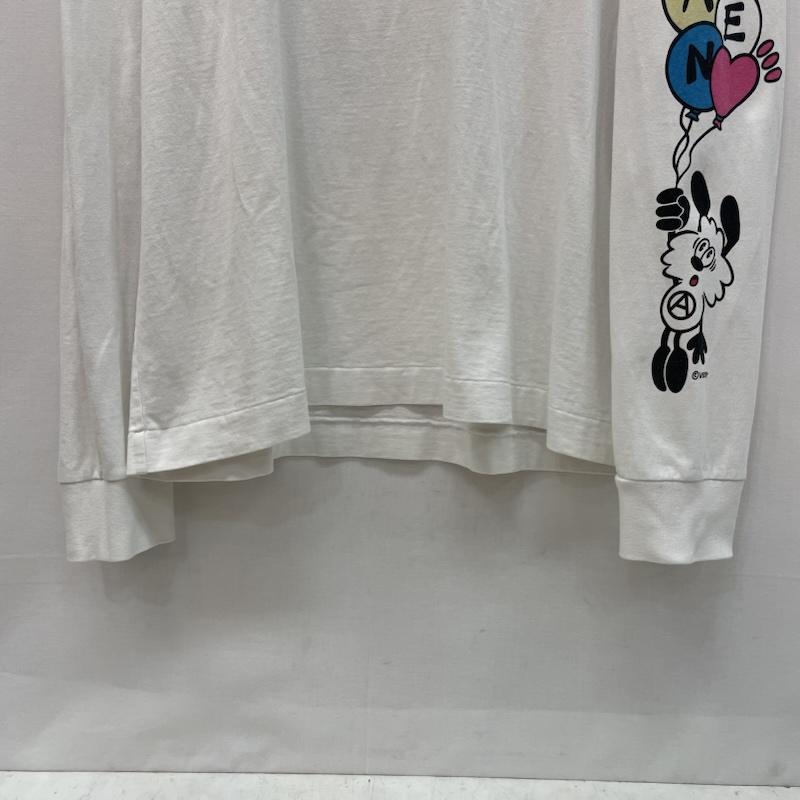 ヒューマンメード HUMAN MADE Tシャツ 長袖 VERDY VICK LONG SLEEVE T-SHIRT 袖 ロゴ XL 白 / ホワイト / white メンズ USED 古着 中古 50168185