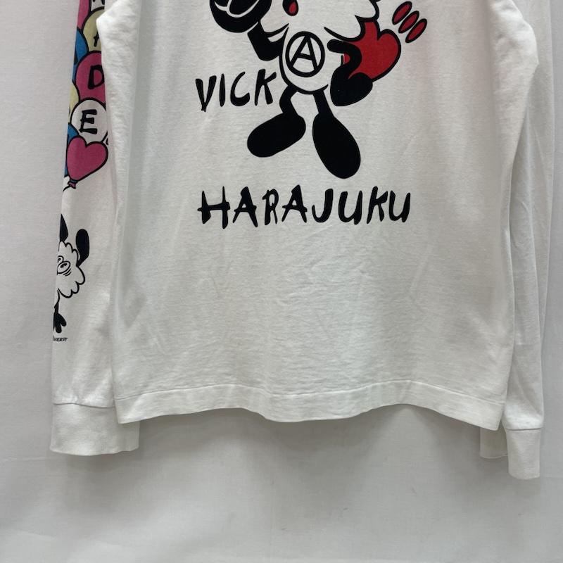 ヒューマンメード HUMAN MADE Tシャツ 長袖 VERDY VICK LONG SLEEVE T-SHIRT 袖 ロゴ XL 白 / ホワイト / white メンズ USED 古着 中古 50168185