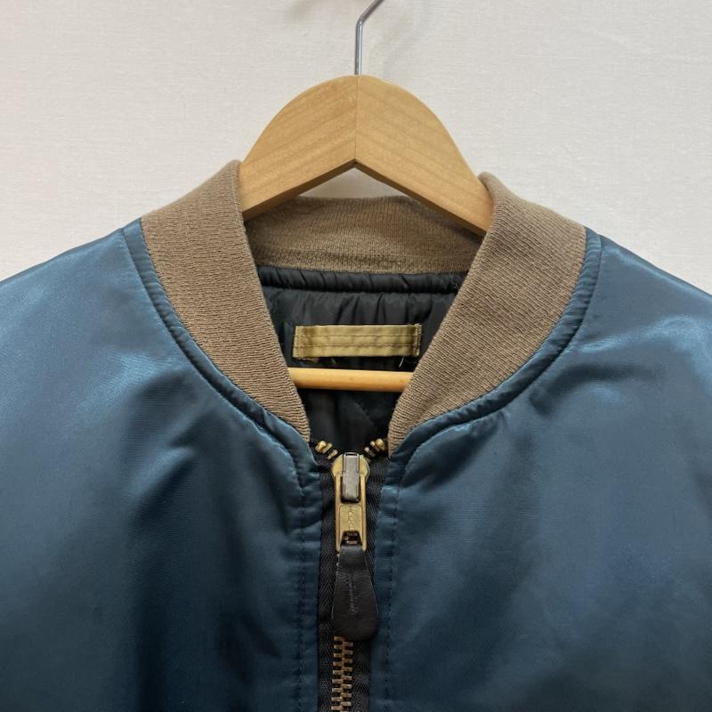 コリンズ CORINTH MFG CO ジャケット、上着 フライトジャケット USA製 MA-1 フライト ジャケット ツートン カラー バックロゴ L 金 / ゴールド / gold color X 緑 / グリーン / green メンズ USED 古着 中古 50168186