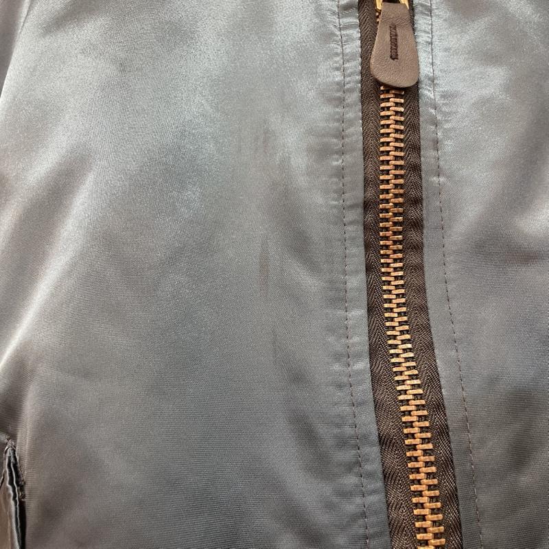 コリンズ CORINTH MFG CO ジャケット、上着 フライトジャケット USA製 MA-1 フライト ジャケット ツートン カラー バックロゴ L 金 / ゴールド / gold color X 緑 / グリーン / green メンズ USED 古着 中古 50168186