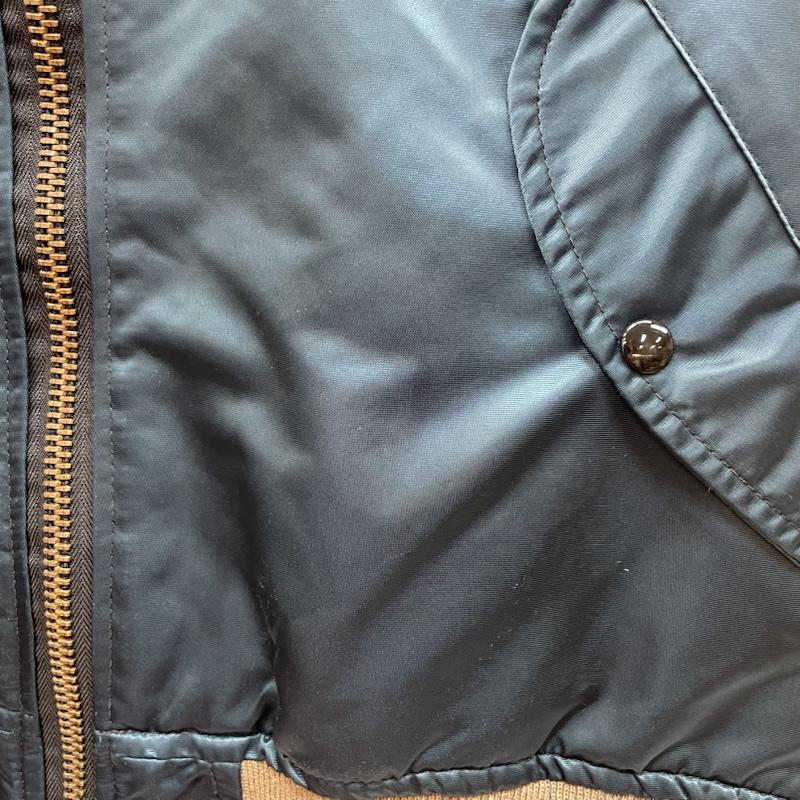 コリンズ CORINTH MFG CO ジャケット、上着 フライトジャケット USA製 MA-1 フライト ジャケット ツートン カラー バックロゴ L 金 / ゴールド / gold color X 緑 / グリーン / green メンズ USED 古着 中古 50168186