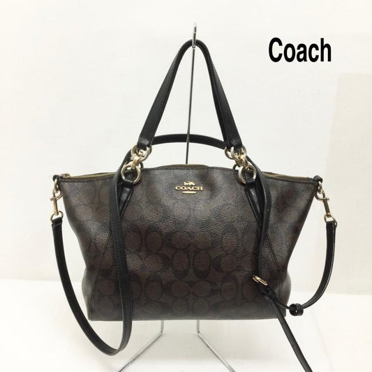 コーチ COACH ショルダーバッグ ショルダーバッグ COACH 2WAY　ショルダー　ハンドバッグ　PVC　ブラウン　茶　総柄　F28989 - 総柄 茶 / ブラウン / brown レディース USED 古着 中古 50168189