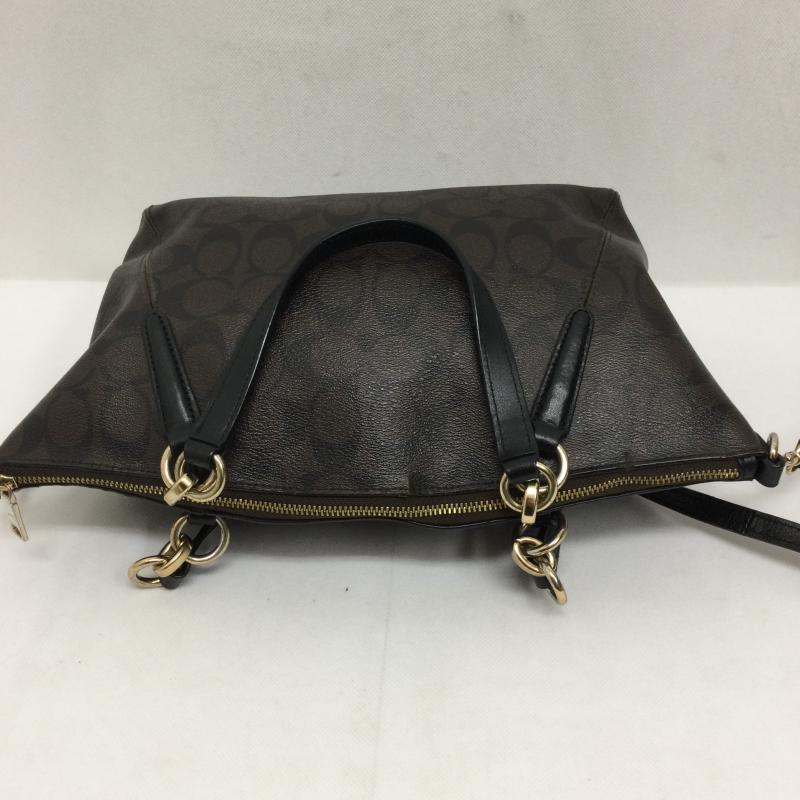 コーチ COACH ショルダーバッグ ショルダーバッグ COACH 2WAY　ショルダー　ハンドバッグ　PVC　ブラウン　茶　総柄　F28989 - 総柄 茶 / ブラウン / brown レディース USED 古着 中古 50168189
