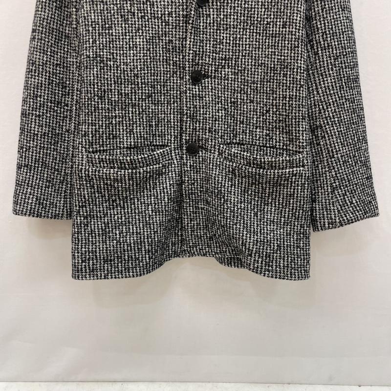 アニエス・ベー agnes b. ジャケット、上着 ジャケット、ブレザー ウール ジャケット モノトーン 千鳥格子 チェック 柄 1 白 / ホワイト / white X 黒 / ブラック / black メンズ USED 古着 中古 50168197