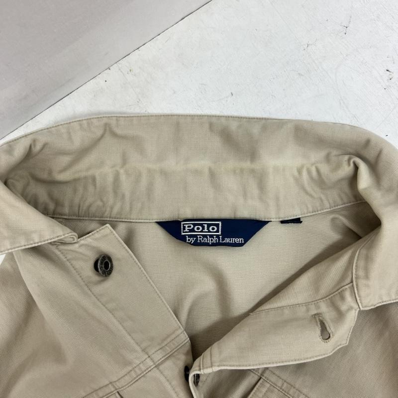 ポロバイラルフローレン Polo by RALPH LAUREN ジャケット、上着 ジャンパー、ブルゾン コットン トラッカージャケット ユーロ企画 ヨーロッパ XL ベージュ / ベージュ / beige メンズ USED 古着 中古 50168200