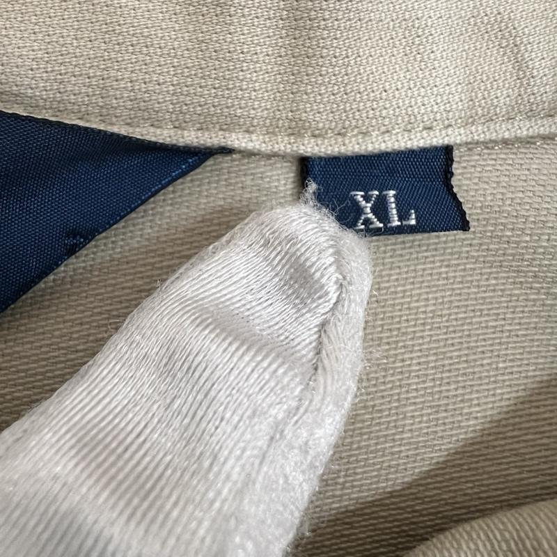 ポロバイラルフローレン Polo by RALPH LAUREN ジャケット、上着 ジャンパー、ブルゾン コットン トラッカージャケット ユーロ企画 ヨーロッパ XL ベージュ / ベージュ / beige メンズ USED 古着 中古 50168200
