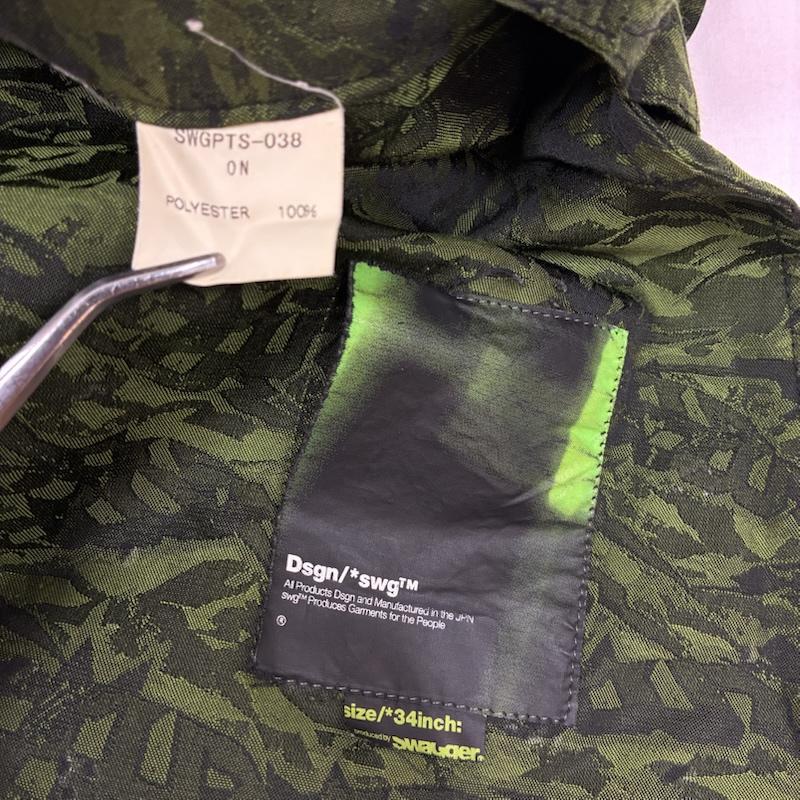 スワッガー SWAGGER パンツ ワークパンツ、ペインターパンツ 00s ARCHIVE ジャガード 6ポケット ドローストリング カーゴパンツ SWGPTS-038 34インチ メンズ USED 古着 中古 50168204