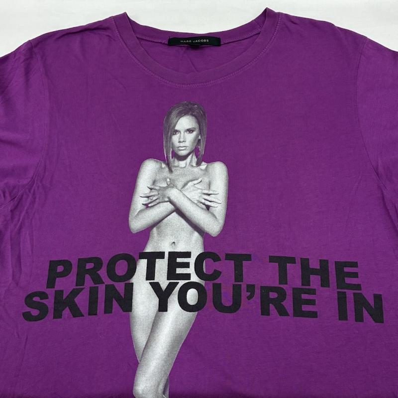 マークジェイコブス MARCJACOBS Tシャツ 半袖 10s Victoria Beckham ヴィクトリア ベッカム ヌード フォト チャリティー Tシャツ M メンズ USED 古着 中古 50168205