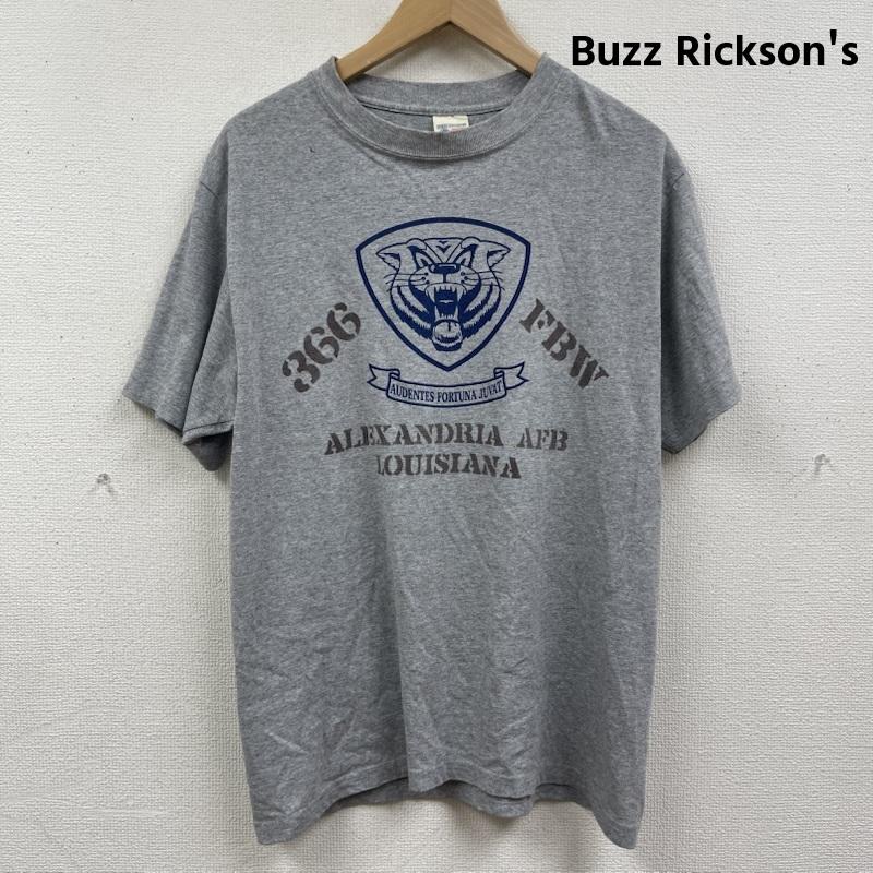 バズリクソンズ Buzz Rickson s Tシャツ 半袖 USA製 366 FBW ミリタリー プリント Tシャツ カットソー 灰 / グレー / gray メンズ USED 古着 中古 50168209