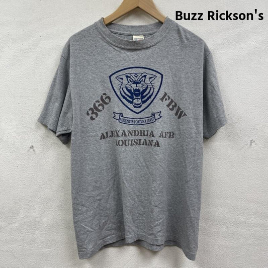バズリクソンズ Buzz Rickson s Tシャツ 半袖 USA製 366 FBW ミリタリー プリント Tシャツ カットソー 灰 / グレー / gray メンズ USED 古着 中古 50168209