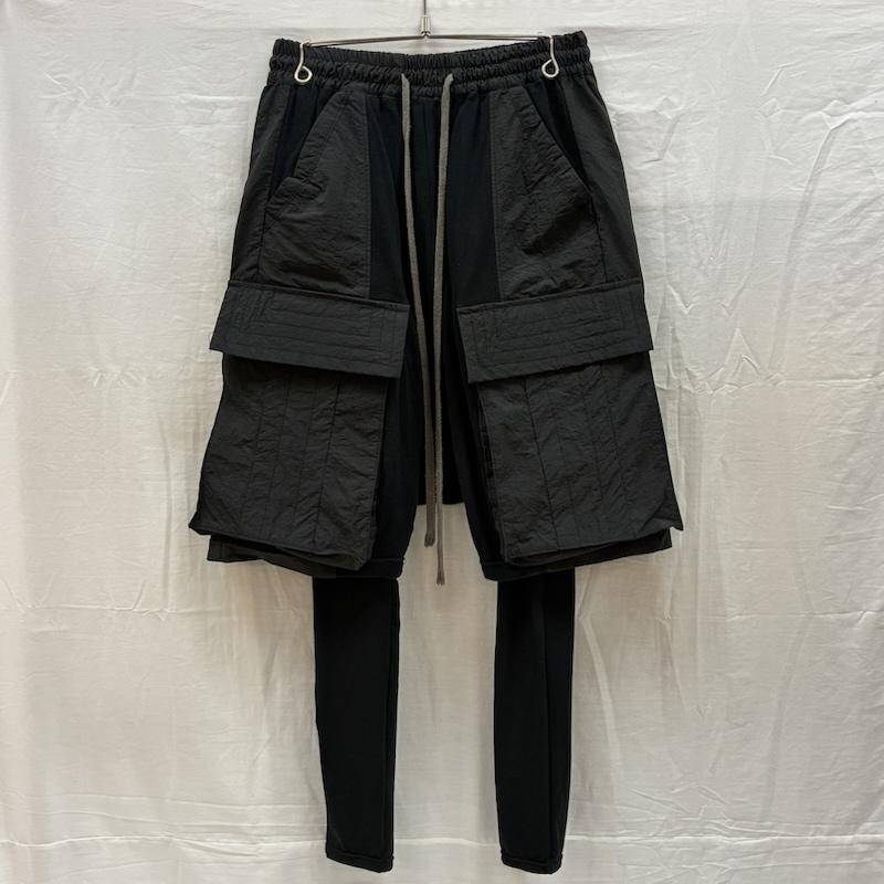 古着 USED パンツ ショートパンツ A.F ARTEFACT エーエフアーティファクト スウェット ナイロン 切替 サルエル ハーフパンツ - メンズ USED 古着 中古 50168210