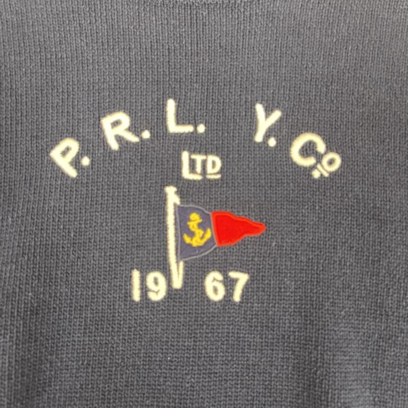 ポロラルフローレン POLO RALPH LAUREN ニット、セーター 長袖 P.R.L. Yacht Club 刺繍 クルーネック ニット セーター XS 紺 / ネイビー / navy メンズ USED 古着 中古 50168212
