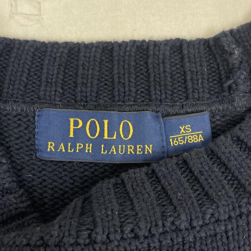 ポロラルフローレン POLO RALPH LAUREN ニット、セーター 長袖 P.R.L. Yacht Club 刺繍 クルーネック ニット セーター XS 紺 / ネイビー / navy メンズ USED 古着 中古 50168212