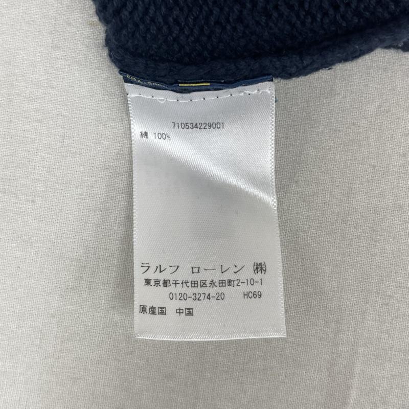 ポロラルフローレン POLO RALPH LAUREN ニット、セーター 長袖 P.R.L. Yacht Club 刺繍 クルーネック ニット セーター XS 紺 / ネイビー / navy メンズ USED 古着 中古 50168212