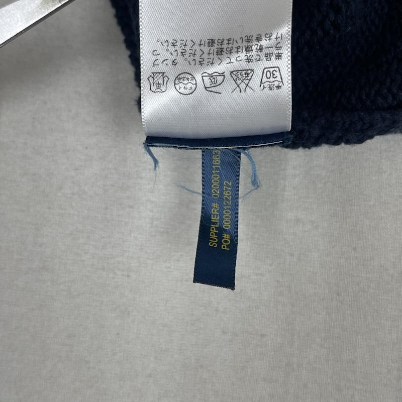ポロラルフローレン POLO RALPH LAUREN ニット、セーター 長袖 P.R.L. Yacht Club 刺繍 クルーネック ニット セーター XS 紺 / ネイビー / navy メンズ USED 古着 中古 50168212