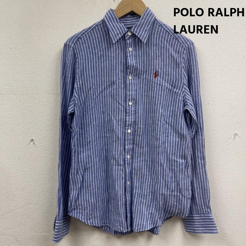 ポロラルフローレン POLO RALPH LAUREN シャツ、ブラウス 長袖 ポニー刺繍 ブルーストライプ リネン 長袖 カジュアル シャツ S 青 / ブルー / blue メンズ USED 古着 中古 50168214