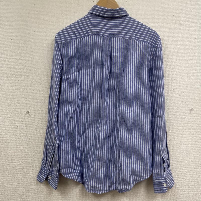 ポロラルフローレン POLO RALPH LAUREN シャツ、ブラウス 長袖 ポニー刺繍 ブルーストライプ リネン 長袖 カジュアル シャツ S 青 / ブルー / blue メンズ USED 古着 中古 50168214