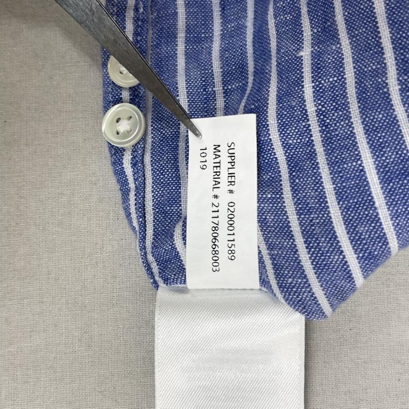 ポロラルフローレン POLO RALPH LAUREN シャツ、ブラウス 長袖 ポニー刺繍 ブルーストライプ リネン 長袖 カジュアル シャツ S 青 / ブルー / blue メンズ USED 古着 中古 50168214