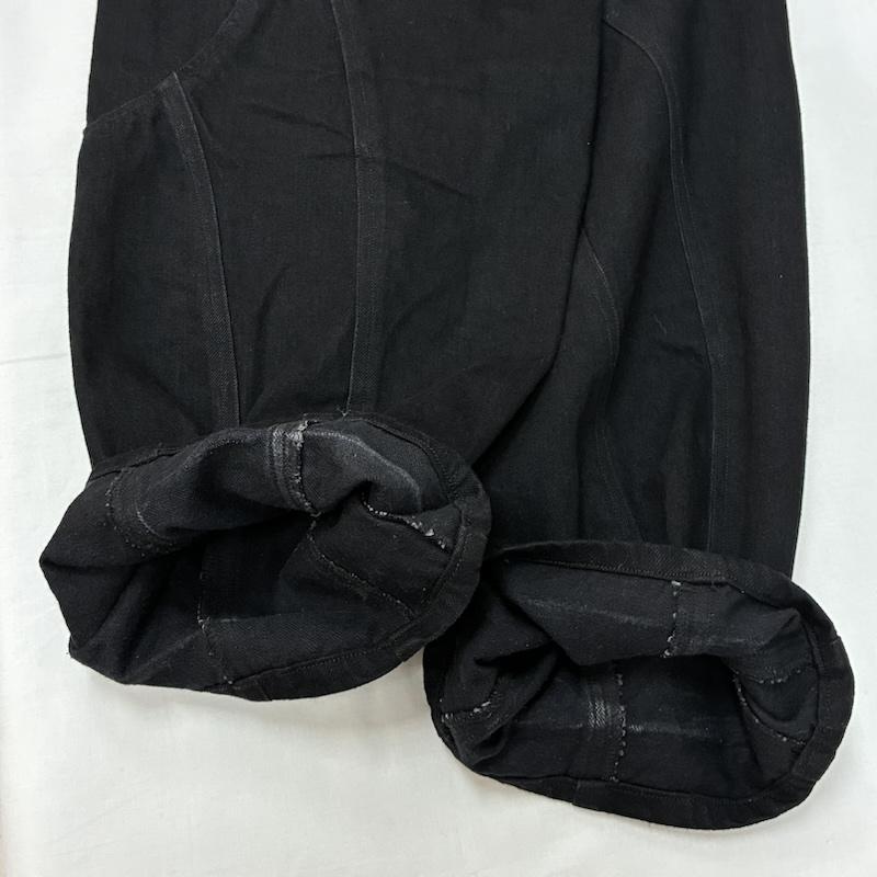 古着 USED パンツ デニム、ジーンズ LIBERE リベーレ 24SS バイカー カッティング ジーンズ 13oz ワイド ブラック デニム パンツ 3 メンズ USED 古着 中古 50168216