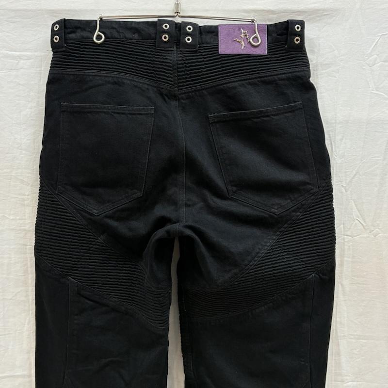 古着 USED パンツ デニム、ジーンズ LIBERE リベーレ 24SS バイカー カッティング ジーンズ 13oz ワイド ブラック デニム パンツ 3 メンズ USED 古着 中古 50168216
