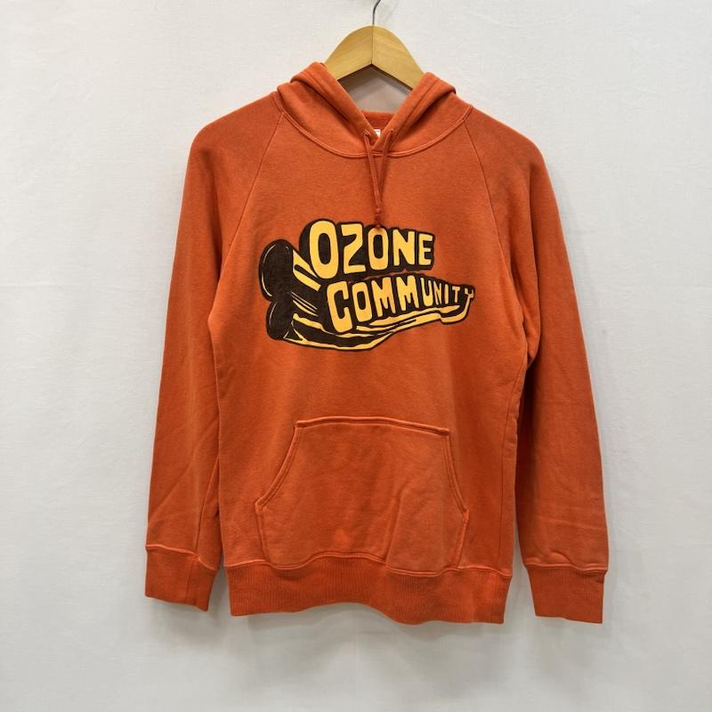 ヒステリックグラマー HYSTERIC GLAMOUR パーカー 長袖 90s オゾンコミュニティ スウェット パーカー - 橙 / オレンジ / orange レディース USED 古着 中古 50168218