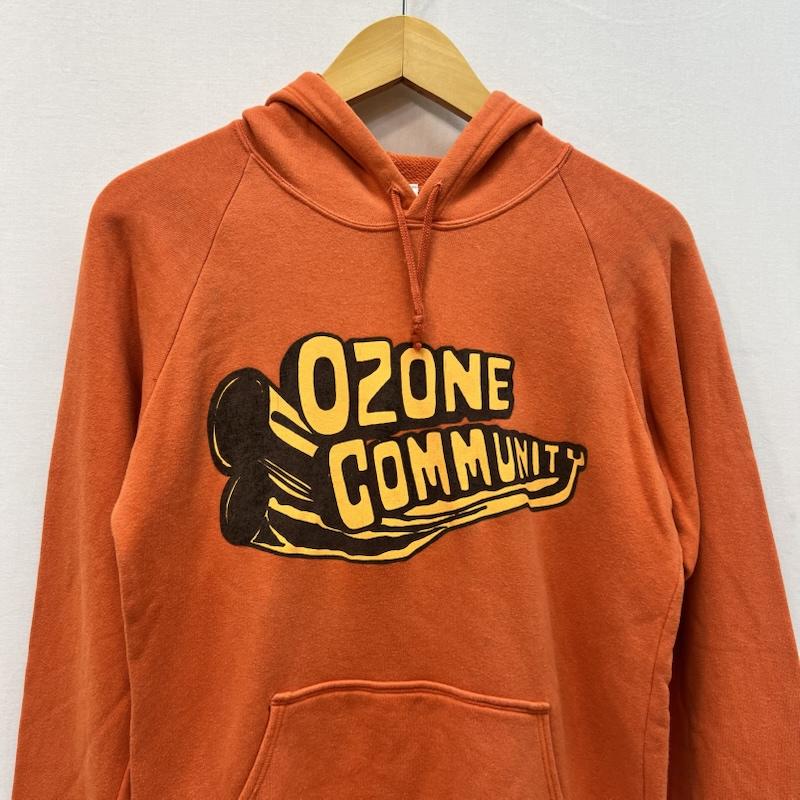 ヒステリックグラマー HYSTERIC GLAMOUR パーカー 長袖 90s オゾンコミュニティ スウェット パーカー - 橙 / オレンジ / orange レディース USED 古着 中古 50168218
