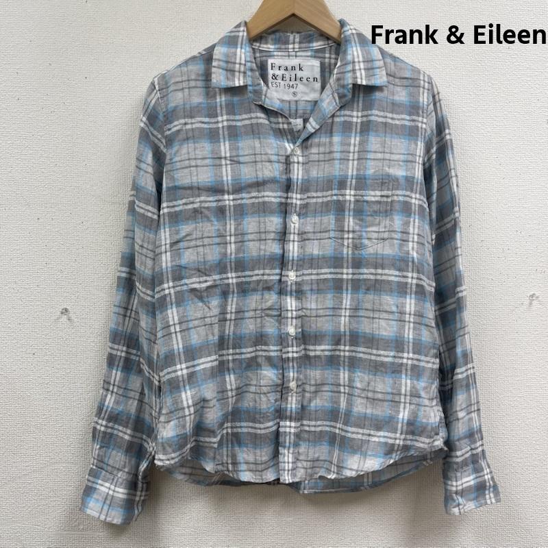 古着 USED シャツ、ブラウス 長袖 Frank & Eileen BARRY チェック柄 カジュアル シャツ S 水色 / ライトブルー / レディース USED 古着 中古 50168219