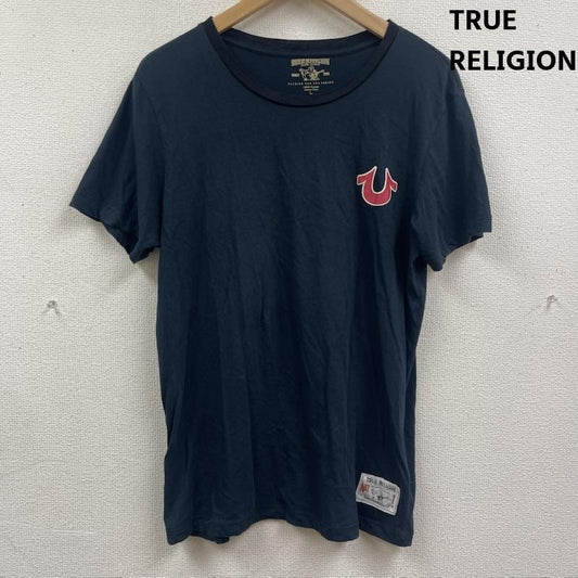 トゥルーレリジョン TRUE RELIGION Tシャツ 半袖 Fashion for the Senses バック プリント tシャツ カットソー L 黒 / ブラック / black メンズ USED 古着 中古 50168224