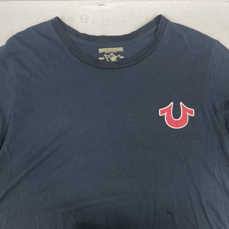 トゥルーレリジョン TRUE RELIGION Tシャツ 半袖 Fashion for the Senses バック プリント tシャツ カットソー L 黒 / ブラック / black メンズ USED 古着 中古 50168224