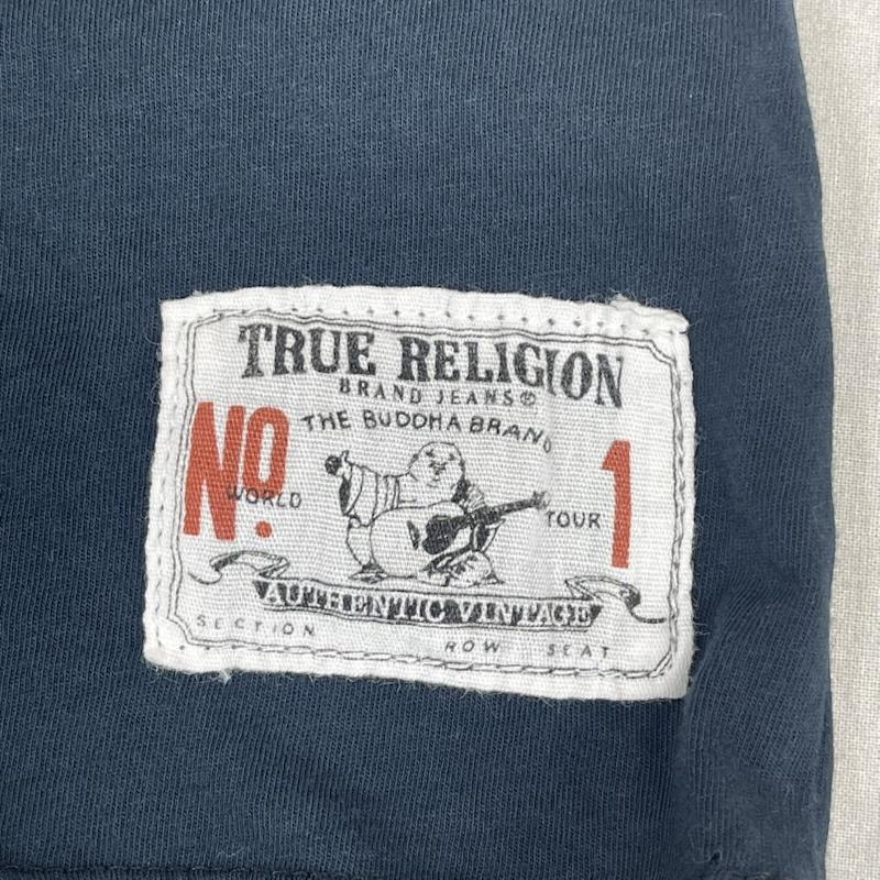 トゥルーレリジョン TRUE RELIGION Tシャツ 半袖 Fashion for the Senses バック プリント tシャツ カットソー L 黒 / ブラック / black メンズ USED 古着 中古 50168224