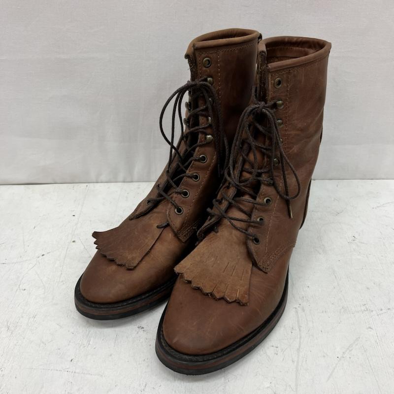 古着 USED ブーツ 一般 メキシコ製 レザーブーツ ウエスタン ワーク US：9 茶 / ブラウン / brown メンズ USED 古着 中古 50168229