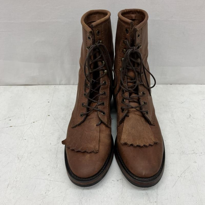 古着 USED ブーツ 一般 メキシコ製 レザーブーツ ウエスタン ワーク US：9 茶 / ブラウン / brown メンズ USED 古着 中古 50168229