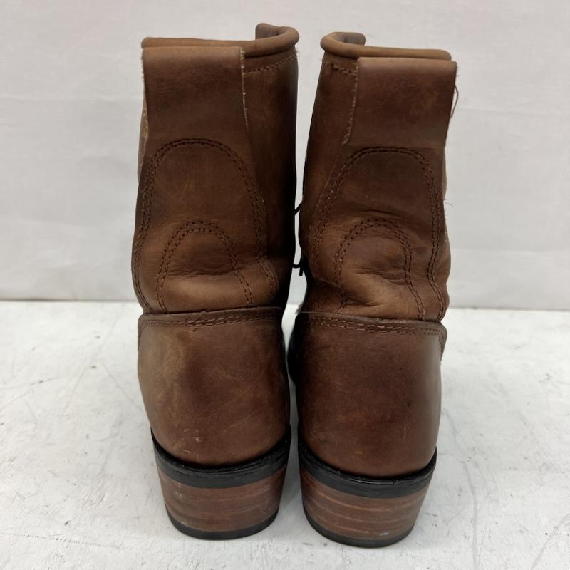 古着 USED ブーツ 一般 メキシコ製 レザーブーツ ウエスタン ワーク US：9 茶 / ブラウン / brown メンズ USED 古着 中古 50168229