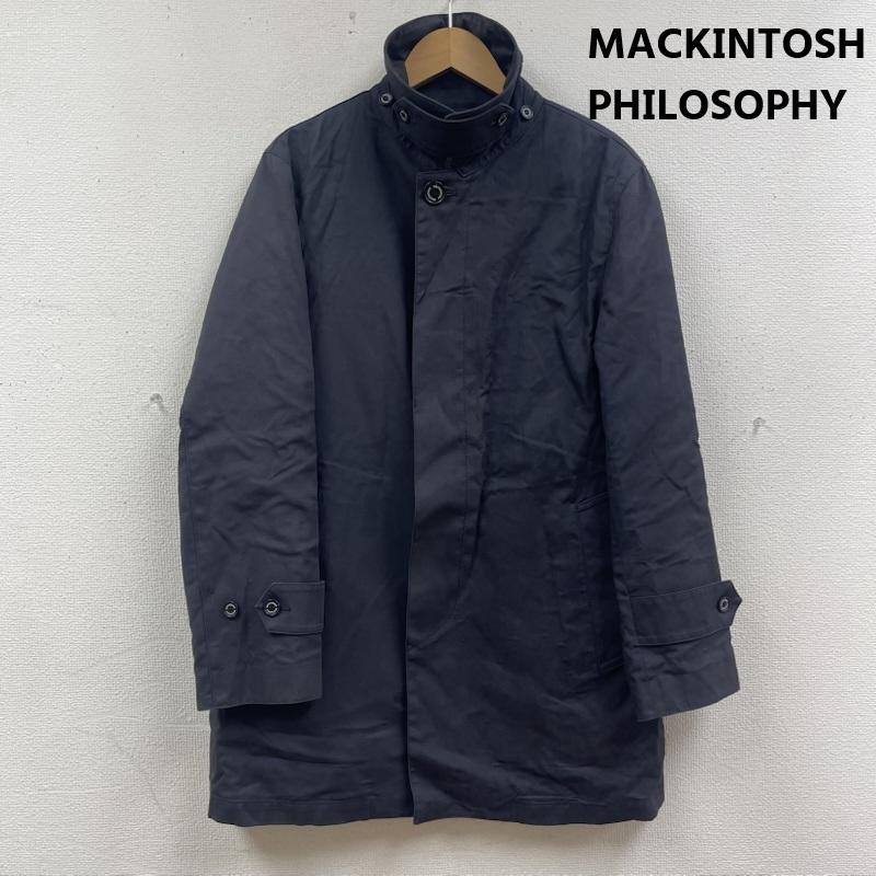 マッキントッシュ フィロソフィー MACKINTOSH PHILOSOPHY コート コート一般 カジュアル ビジネス スタンドカラー ステンカラー コート h1c21-802-29 38 黒 / ブラック / black メンズ USED 古着 中古 50168231