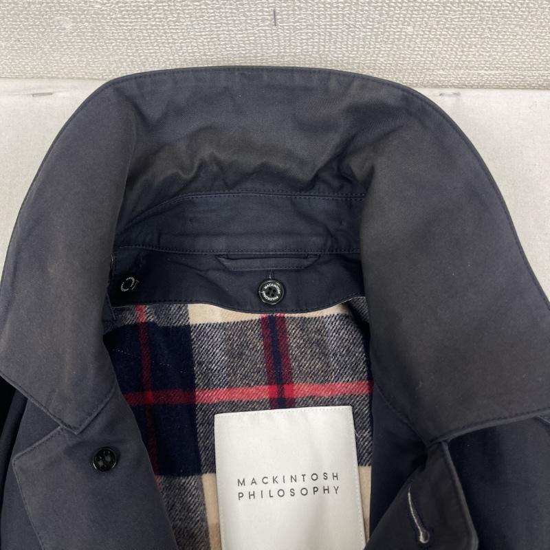 マッキントッシュ フィロソフィー MACKINTOSH PHILOSOPHY コート コート一般 カジュアル ビジネス スタンドカラー ステンカラー コート h1c21-802-29 38 黒 / ブラック / black メンズ USED 古着 中古 50168231