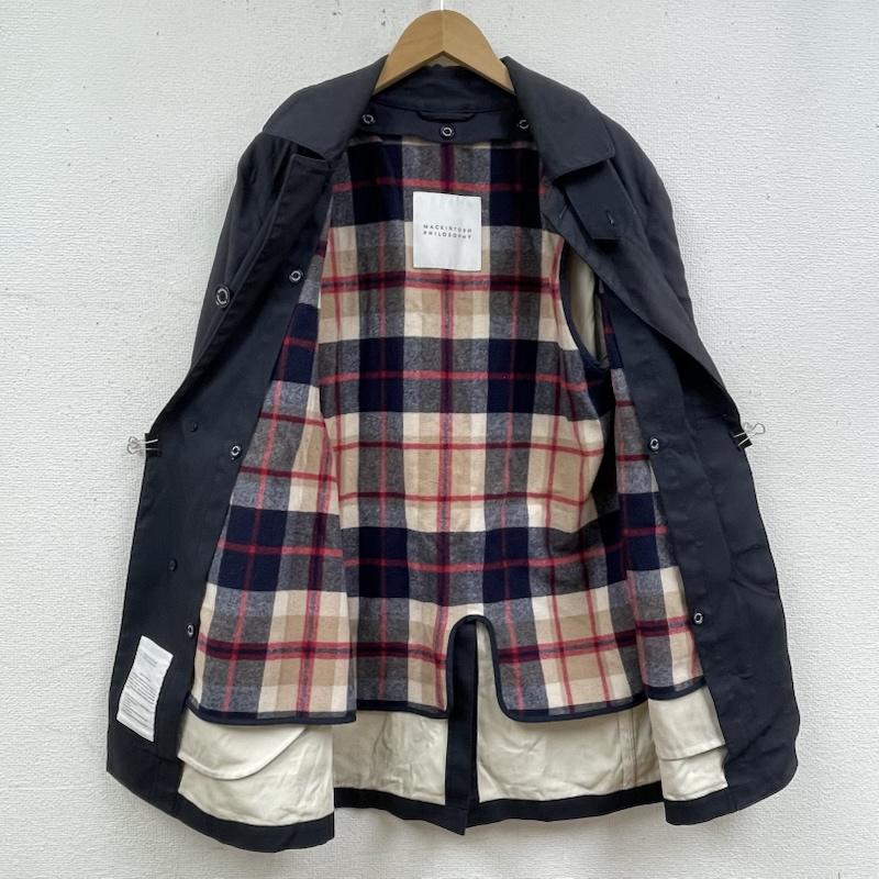 マッキントッシュ フィロソフィー MACKINTOSH PHILOSOPHY コート コート一般 カジュアル ビジネス スタンドカラー ステンカラー コート h1c21-802-29 38 黒 / ブラック / black メンズ USED 古着 中古 50168231