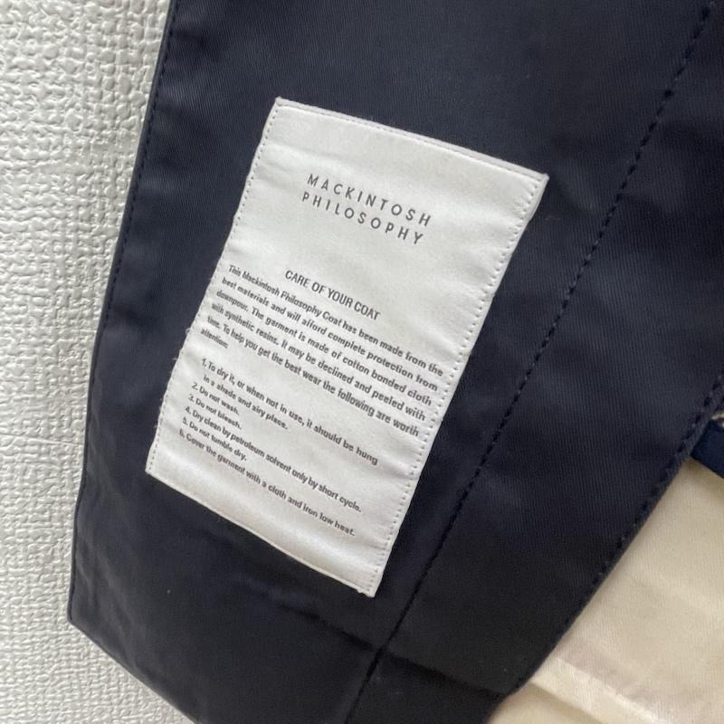 マッキントッシュ フィロソフィー MACKINTOSH PHILOSOPHY コート コート一般 カジュアル ビジネス スタンドカラー ステンカラー コート h1c21-802-29 38 黒 / ブラック / black メンズ USED 古着 中古 50168231