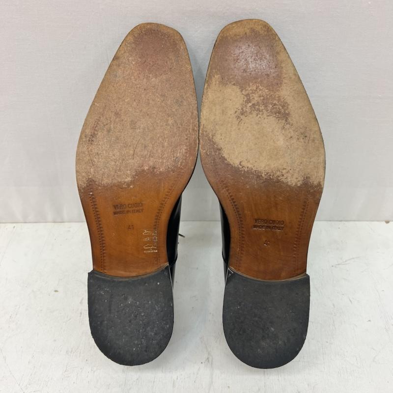 アニエス・ベー agnes b. 革靴 革靴 イタリア製 プレーントゥ レザー ドレスシューズ size41 - 黒 / ブラック / black メンズ USED 古着 中古 50168233