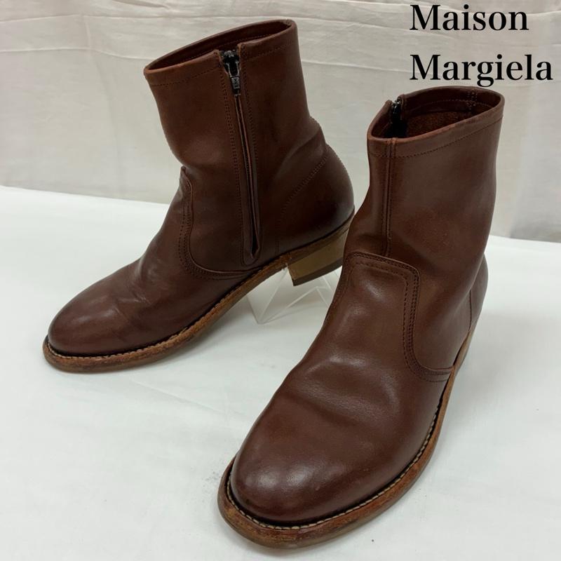 メゾン マルジェラ Maison Margiela ブーツ ショートブーツ REPLICA Tight high ankle boot アルバカーキ キャンパス サイドジップ ブーツ - メンズ USED 古着 中古 50168236