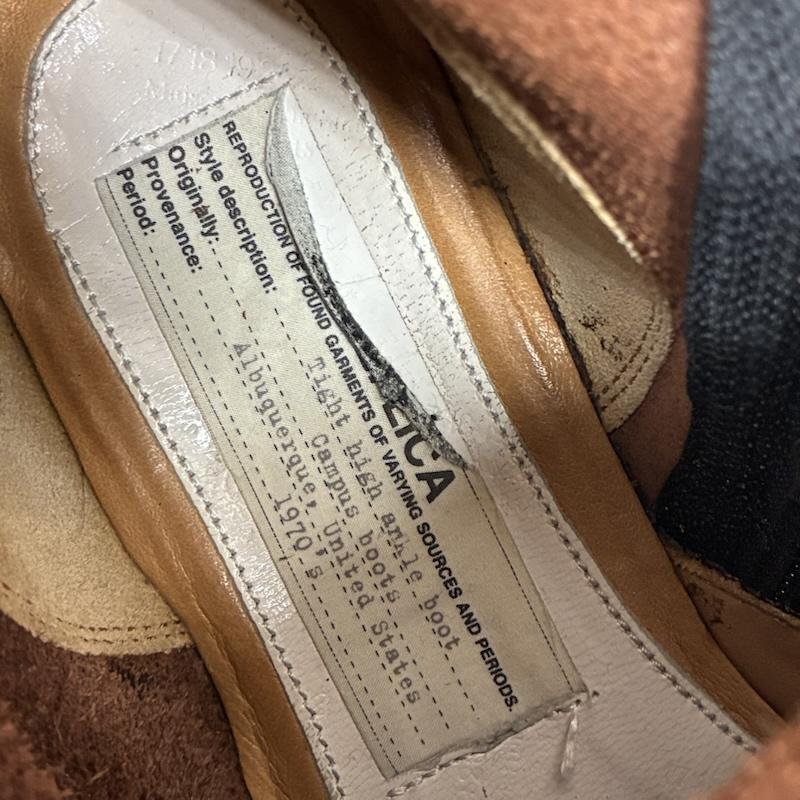 メゾン マルジェラ Maison Margiela ブーツ ショートブーツ REPLICA Tight high ankle boot アルバカーキ キャンパス サイドジップ ブーツ - メンズ USED 古着 中古 50168236