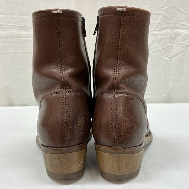 メゾン マルジェラ Maison Margiela ブーツ ショートブーツ REPLICA Tight high ankle boot アルバカーキ キャンパス サイドジップ ブーツ - メンズ USED 古着 中古 50168236