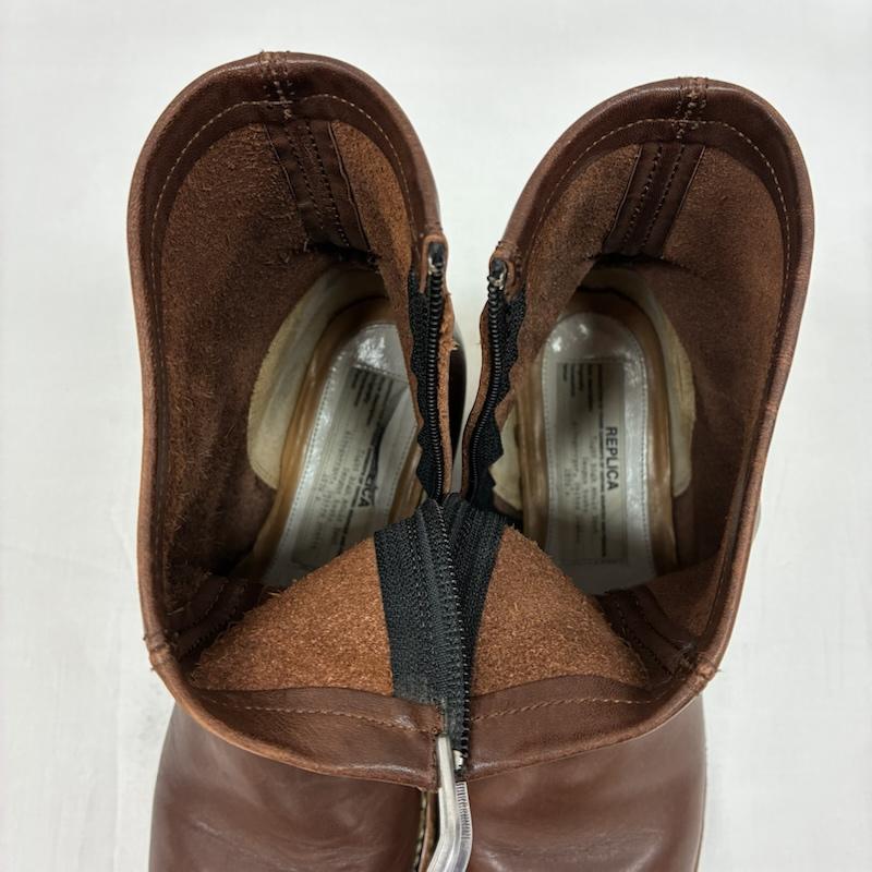メゾン マルジェラ Maison Margiela ブーツ ショートブーツ REPLICA Tight high ankle boot アルバカーキ キャンパス サイドジップ ブーツ - メンズ USED 古着 中古 50168236