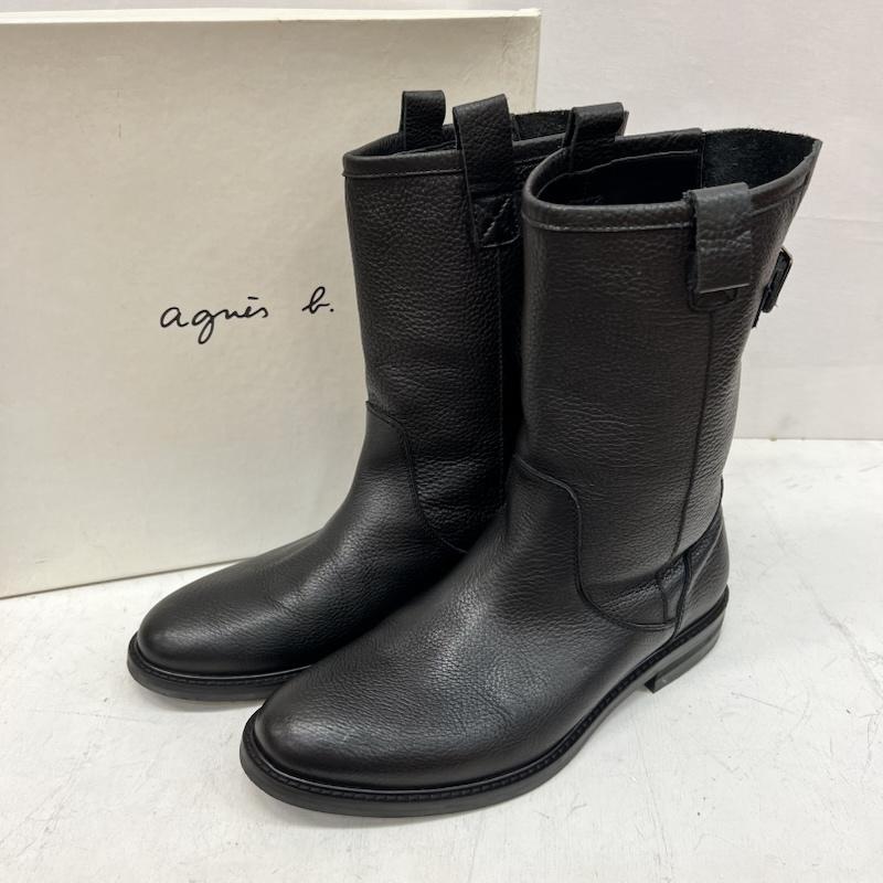 アニエス・ベー agnes b. ブーツ エンジニアブーツ レザー バイカーブーツ size42 - 黒 / ブラック / black メンズ USED 古着 中古 50168237