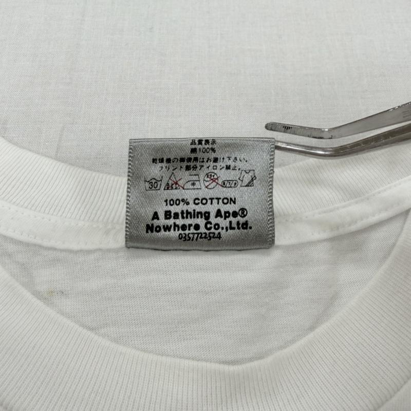 アベイシングエイプ A BATHING APE Tシャツ 半袖 90s go bape ロゴ プリント 半袖 Tシャツ MILO ヴィンテージ L プリント X ロゴ、文字 X キャラクター 白 / ホワイト / white X 赤 / レッド / red X 黒 / ブラック / black メンズ USED 古着 中古 50168238