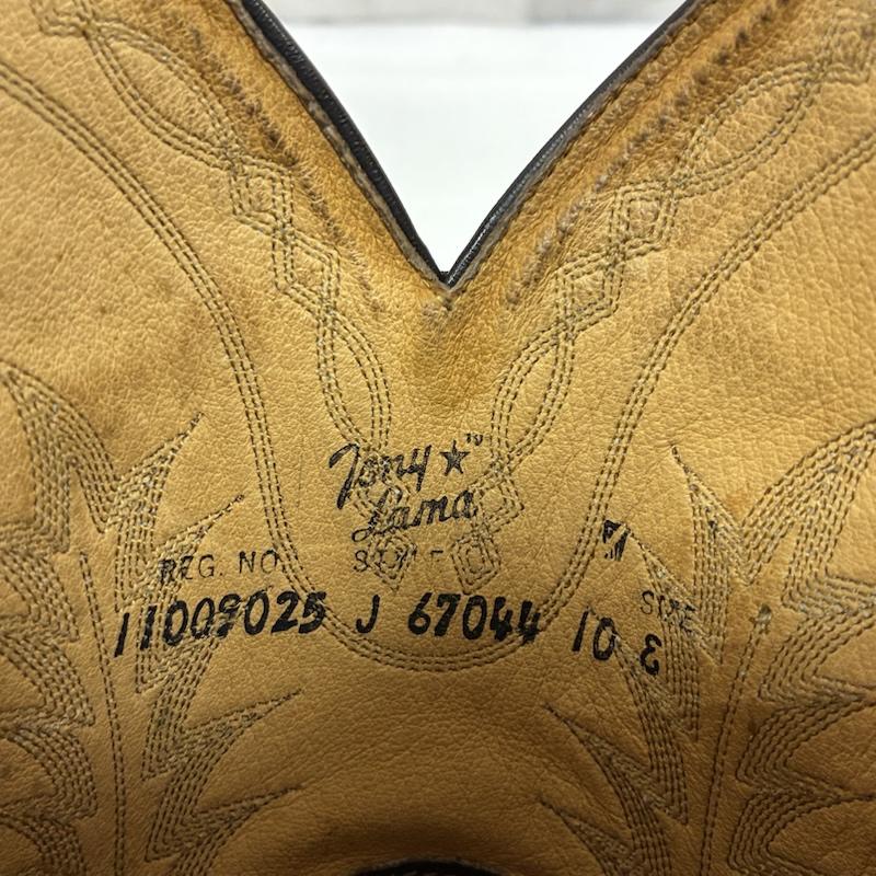 トニーラマ Tony Lama ブーツ ウエスタンブーツ J67044 レザー ウエスタン ブーツ 10 E US：10 メンズ USED 古着 中古 50168240