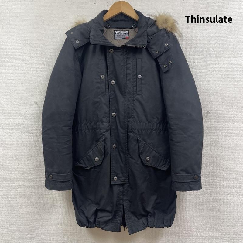 古着 USED ジャケット、上着 ジャンパー、ブルゾン Thinsulate 日本製 ファー フード付 ジップアップ ジャンパー アウター 3M 黒 / ブラック / black メンズ USED 古着 中古 50168246