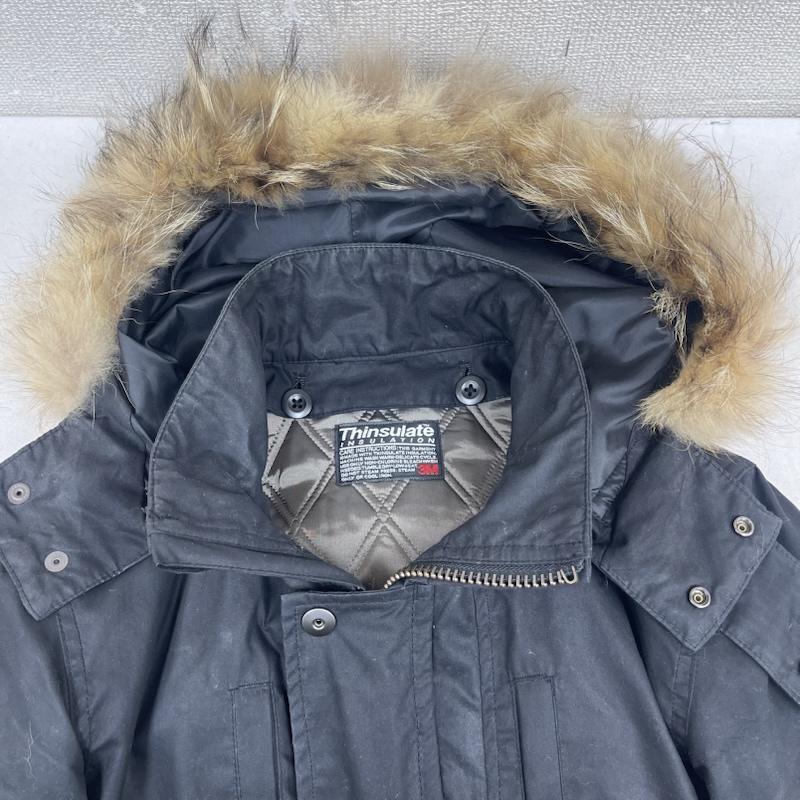 古着 USED ジャケット、上着 ジャンパー、ブルゾン Thinsulate 日本製 ファー フード付 ジップアップ ジャンパー アウター 3M 黒 / ブラック / black メンズ USED 古着 中古 50168246