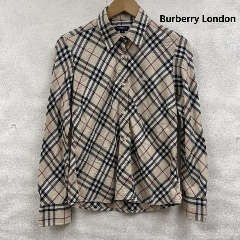 バーバリーロンドン Burberry London シャツ、ブラウス 長袖 ナイト刺繍 ノバチェック柄 長袖 シャツ M ベージュ / ベージュ / beige レディース USED 古着 中古 50168248
